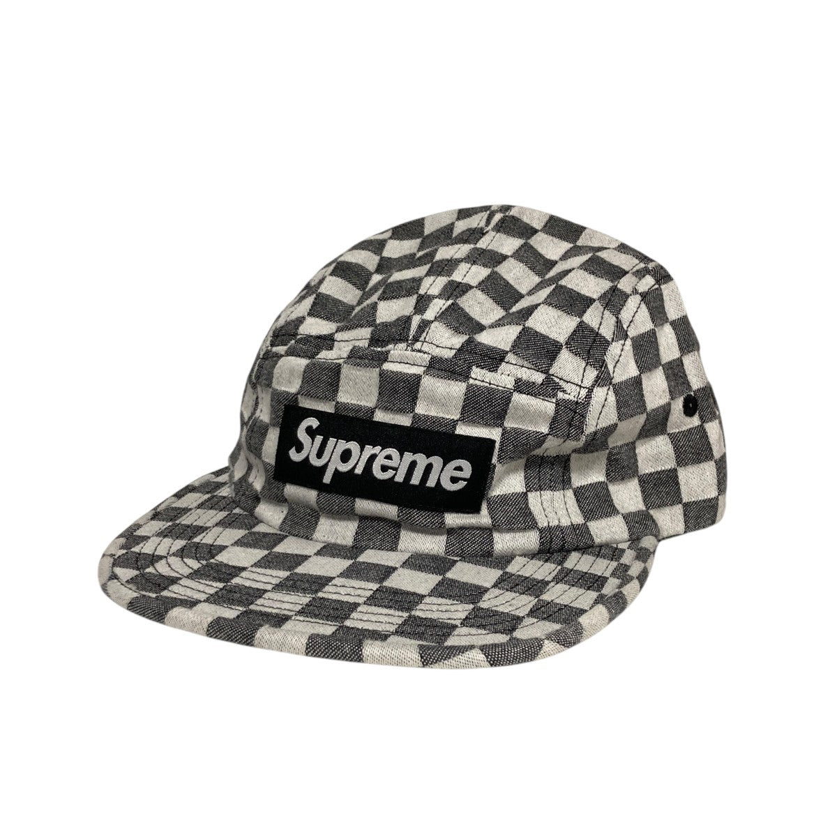 Supreme 18SSCHECKBOARFD CAMP CAPチェッカーフラッグキャップ 古着・中古-1枚目のアイテム画像