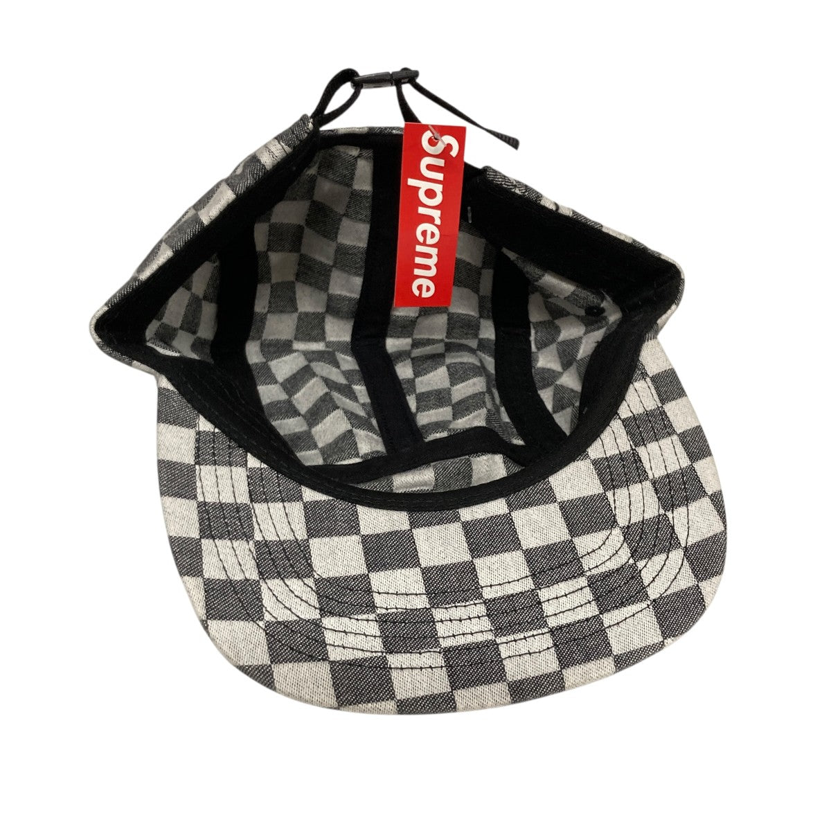 Supreme 18SSCHECKBOARFD CAMP CAPチェッカーフラッグキャップ 古着・中古-4枚目のアイテム画像