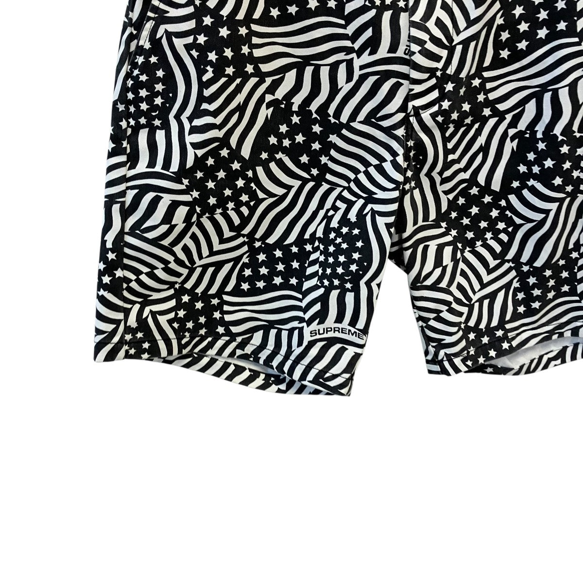 20SSWork Short Black Flagsショートパンツ