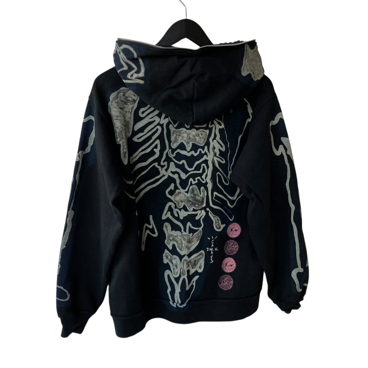Skeleton Graffiti Full Zip Hoodieジップパーカー
