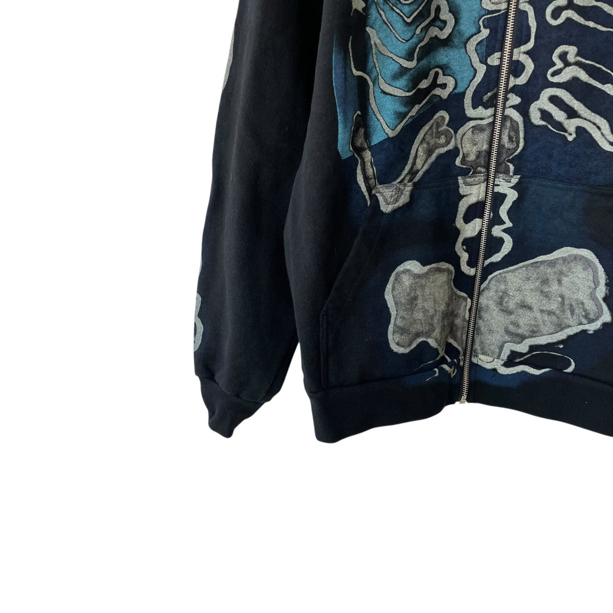Skeleton Graffiti Full Zip Hoodieジップパーカー