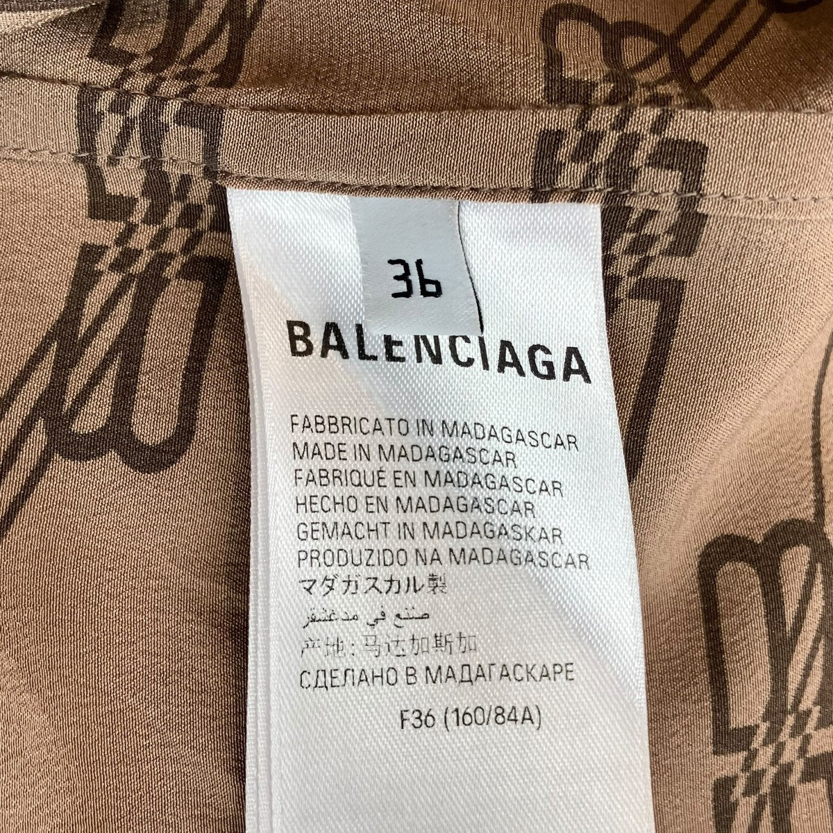 BALENCIAGA 23SS長袖シャツ681631 TML35 古着・中古-5枚目のアイテム画像