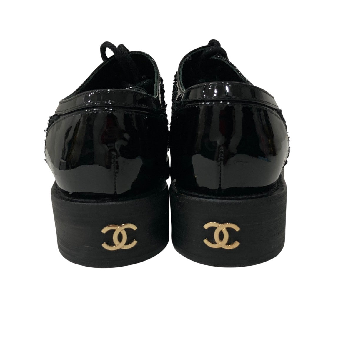 美品級✨ CHANEL シャネル スエード レースアップ シューズ 36 CHANEL(シャネル) レースアップスニーカーG36208 G36208 ブラック