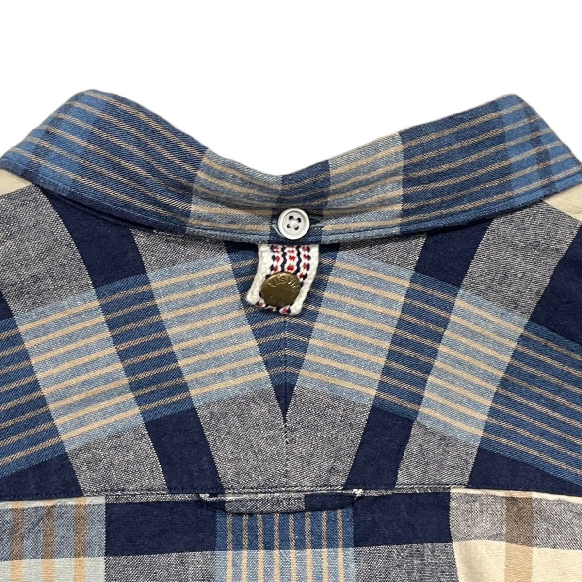 12SS チェック柄ボタンダウンシャツ BECHER SHIRT B．D． L／S (COTTON／LINEN) ベッチャー シャツ ボタンダウン ロングスリーブ 0112105011021