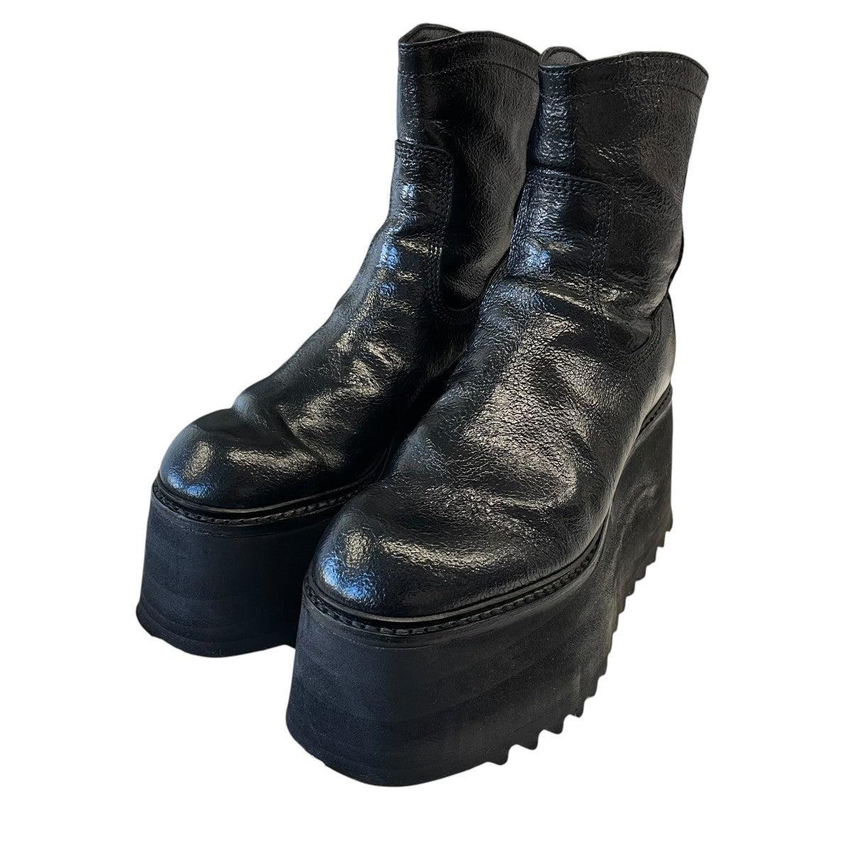25AWCOATED COW SKIN BOOTSブーツ917FWM2-E