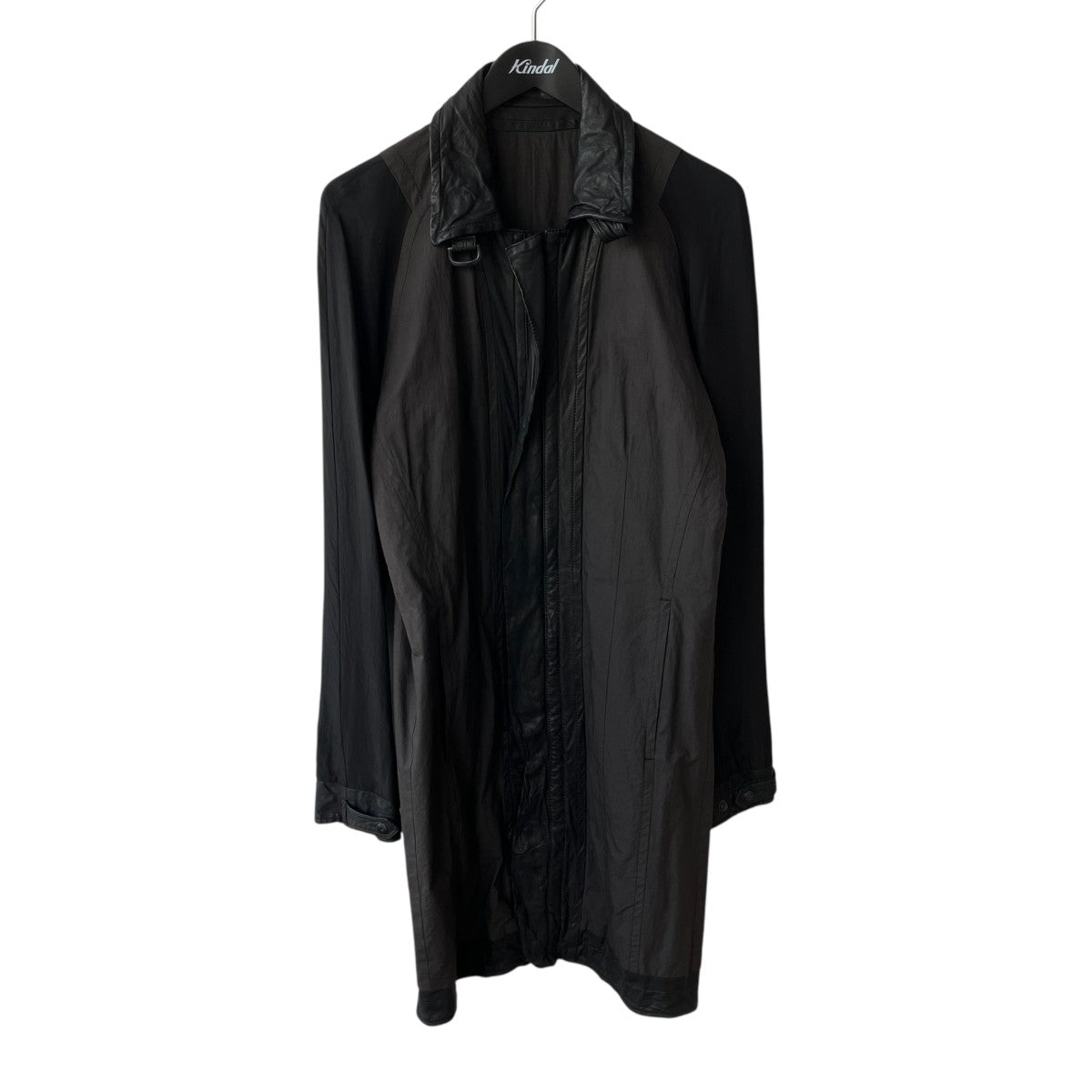 JULIUS 09SScow skin cotton clothレザーコート257COM6 古着・中古-1枚目のアイテム画像