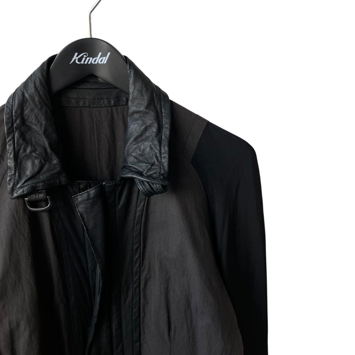 JULIUS 09SScow skin cotton clothレザーコート257COM6 古着・中古-3枚目のアイテム画像