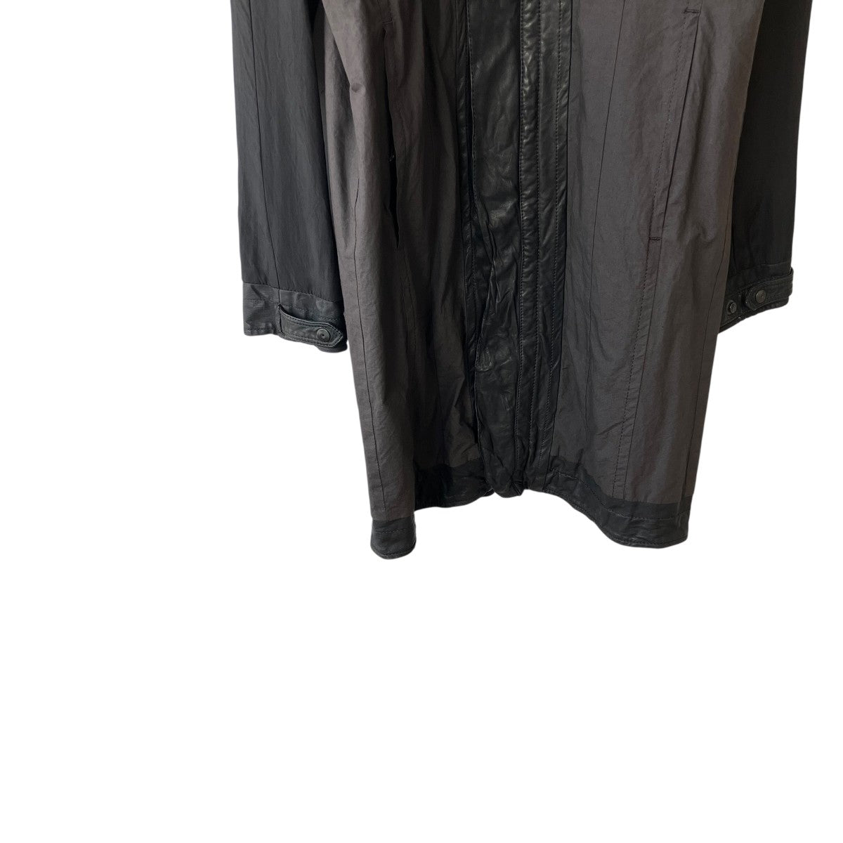 JULIUS 09SScow skin cotton clothレザーコート257COM6 古着・中古-4枚目のアイテム画像