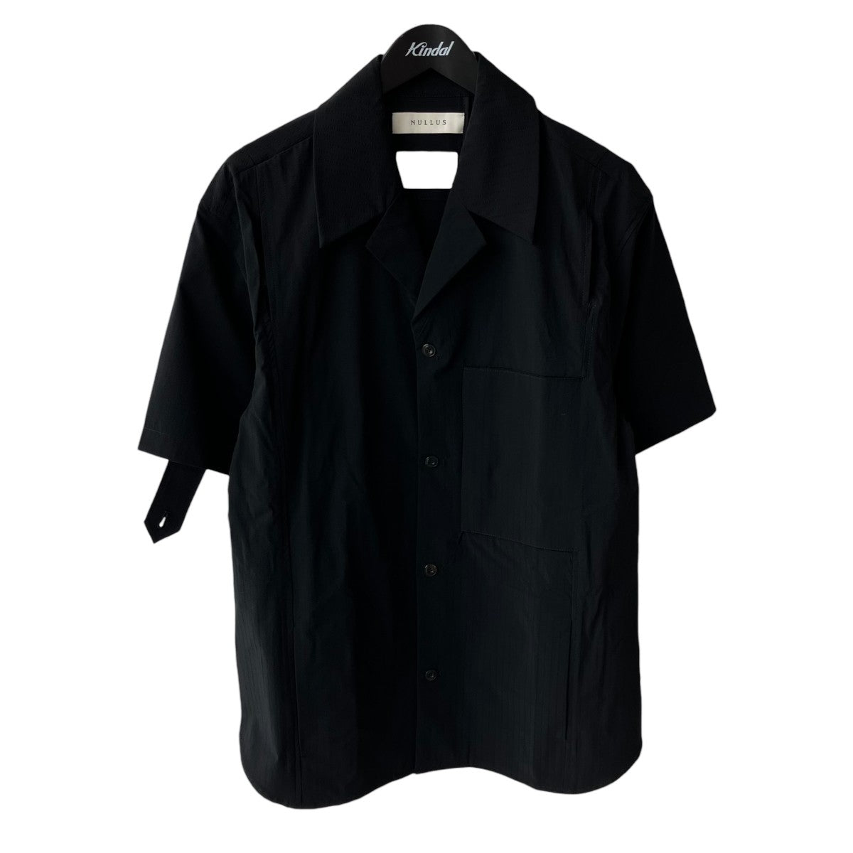 NULLUS ブラック 半袖シャツ サイズ1 新品未使用 NULLUS(ヌル) 25SS半袖シャツNUSS25SHI005 NUSS25SHI005 ブラック