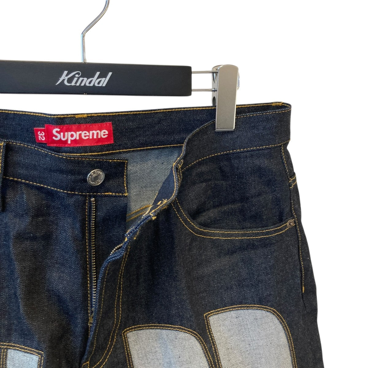 26SSINSET SPELLOUT BAGGY JEANSデニムパンツ
