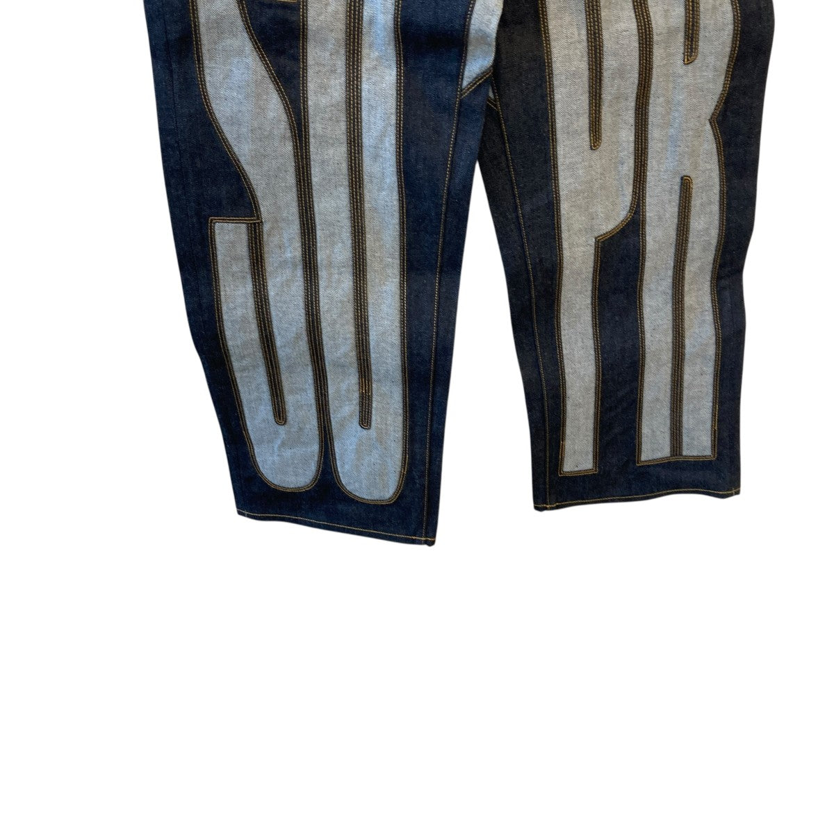 26SSINSET SPELLOUT BAGGY JEANSデニムパンツ