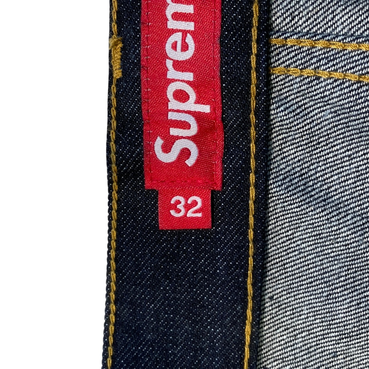 26SSINSET SPELLOUT BAGGY JEANSデニムパンツ