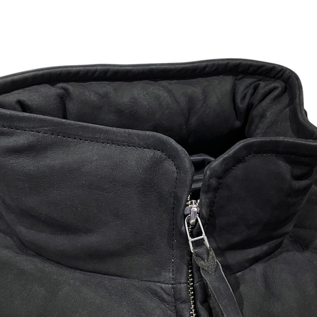 25AW 中綿レザーベスト PADDING VEST パディングベスト V-10-C-NUBCK-4