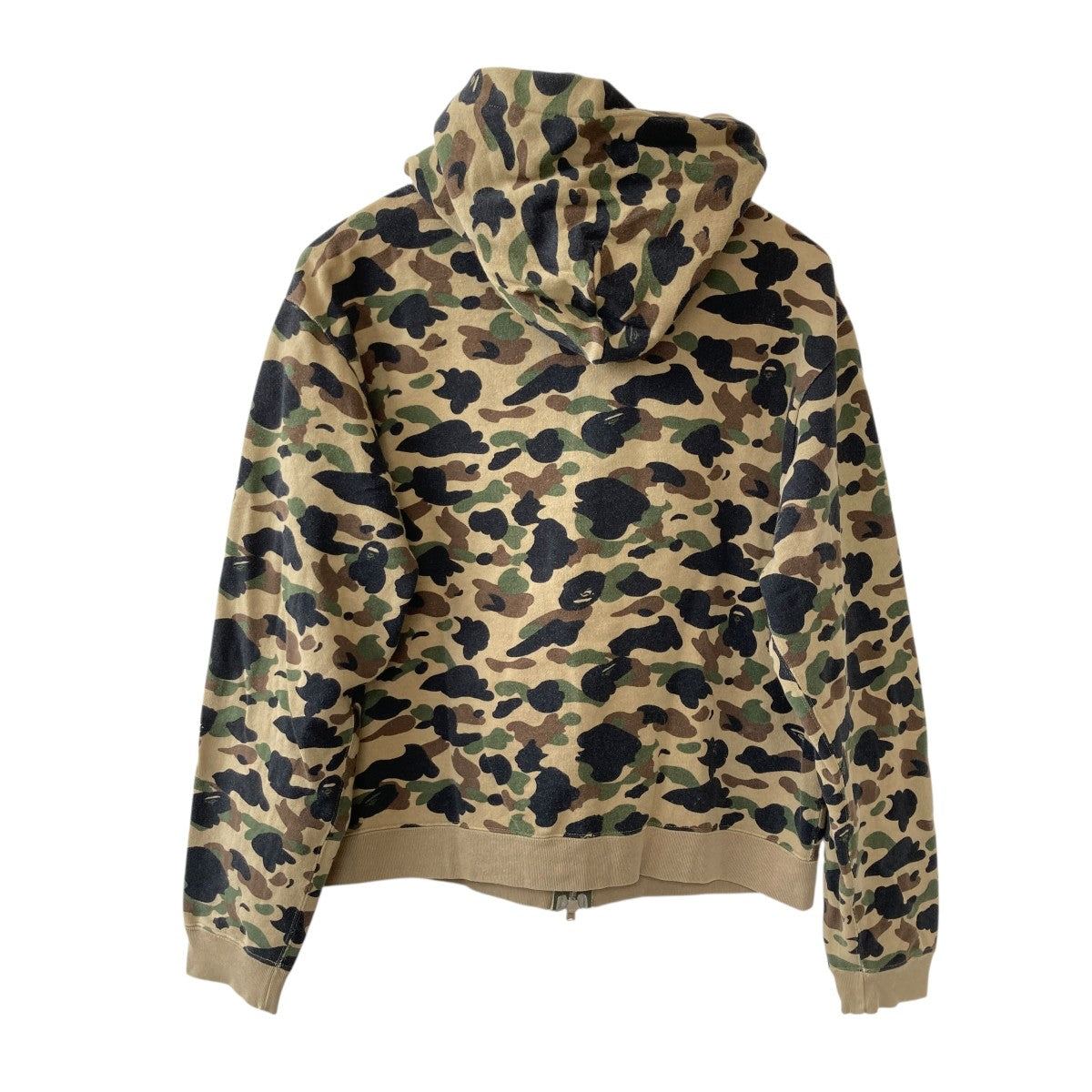 BAPE BY A BATHING APE カモフラジップパーカー 古着・中古-2枚目のアイテム画像