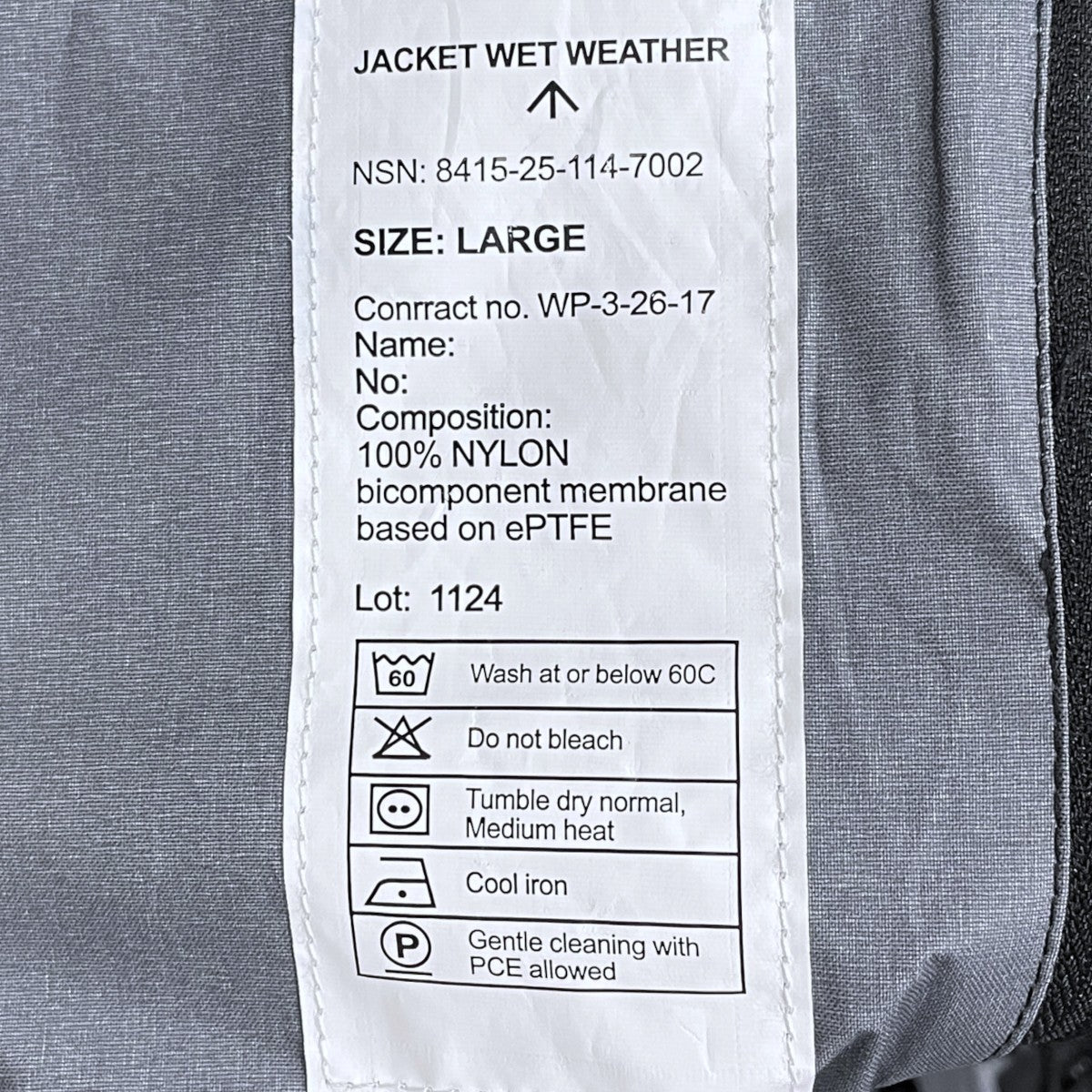 25AW フーデッドジャケット BRITISH ARMY ROYAL NAVY WET WEATHER PARKA ブリティッシュアーミー ロイヤルネイビー ウェットウェザーパーカー WP1124