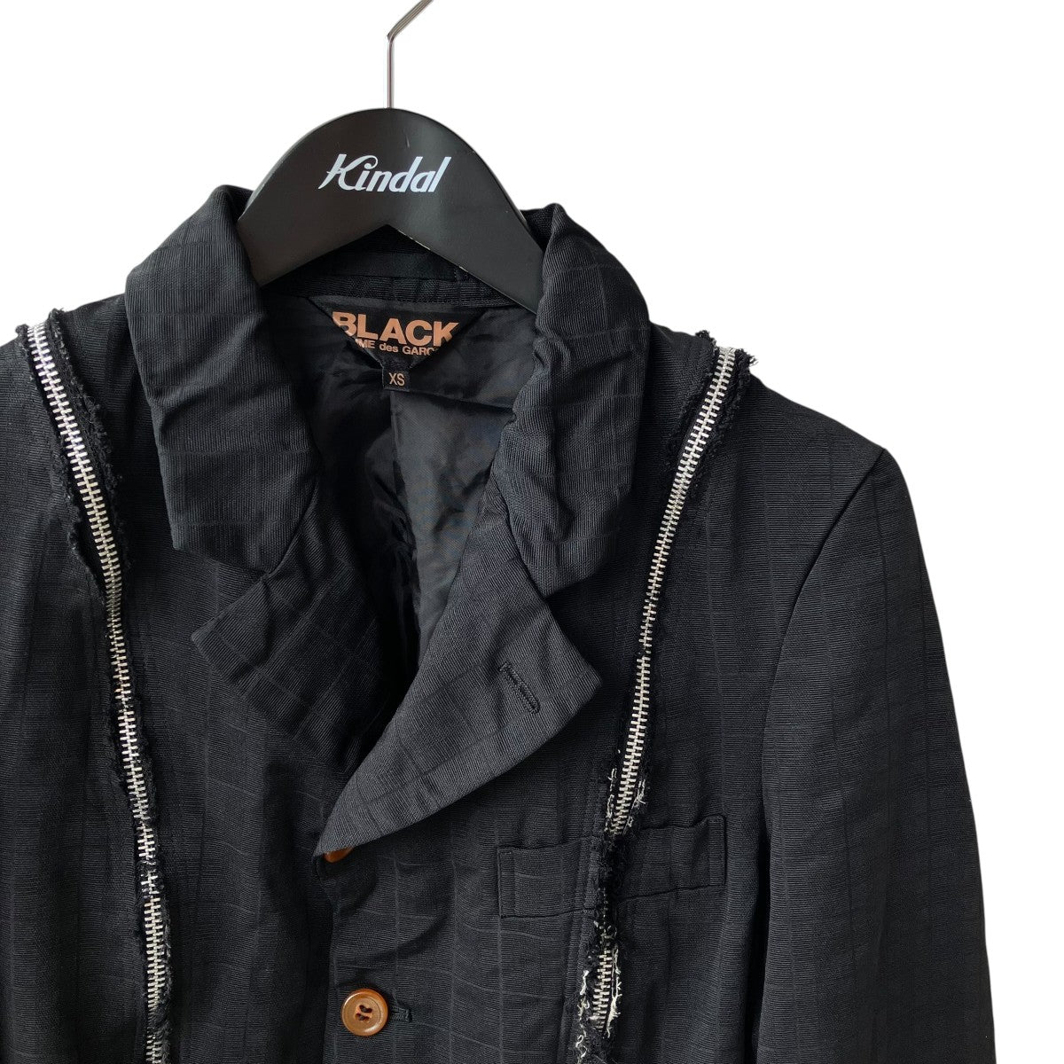Distressed single-breasted tailored jacketテーラードジャケット1N-J005