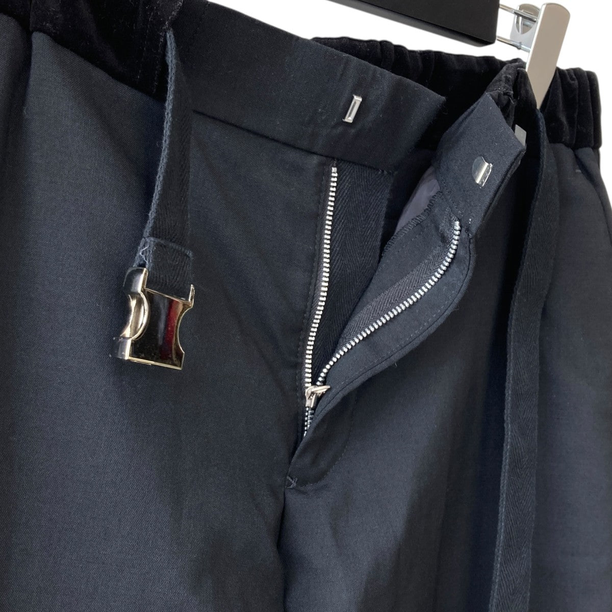 sacai Suiting Pantsアジャスターベルトパンツ21-02557M 古着・中古-3枚目のアイテム画像