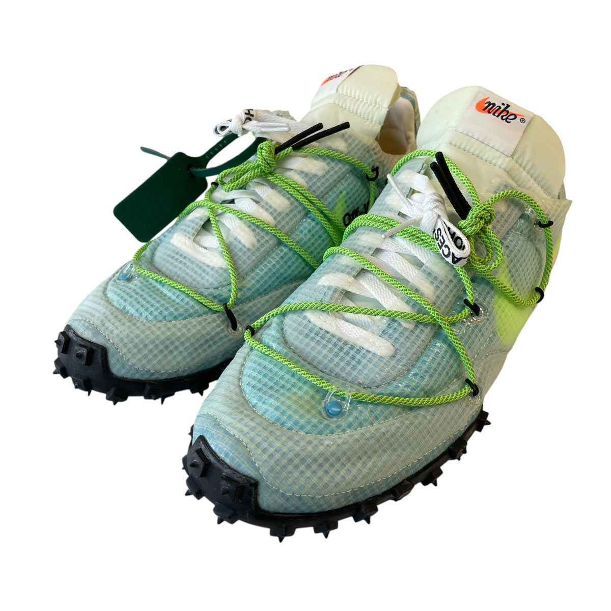 NIKE×OFFWHITE Women’s Waffle RacerローカットスニーカーCD8180-400 古着・中古-1枚目のアイテム画像