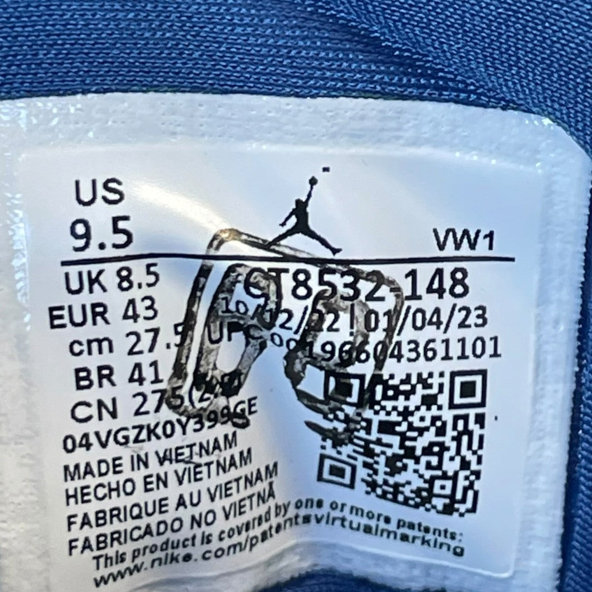 NIKE Air Jordan 3 Retro WizardsスニーカーCT8532-148 古着・中古-6枚目のアイテム画像