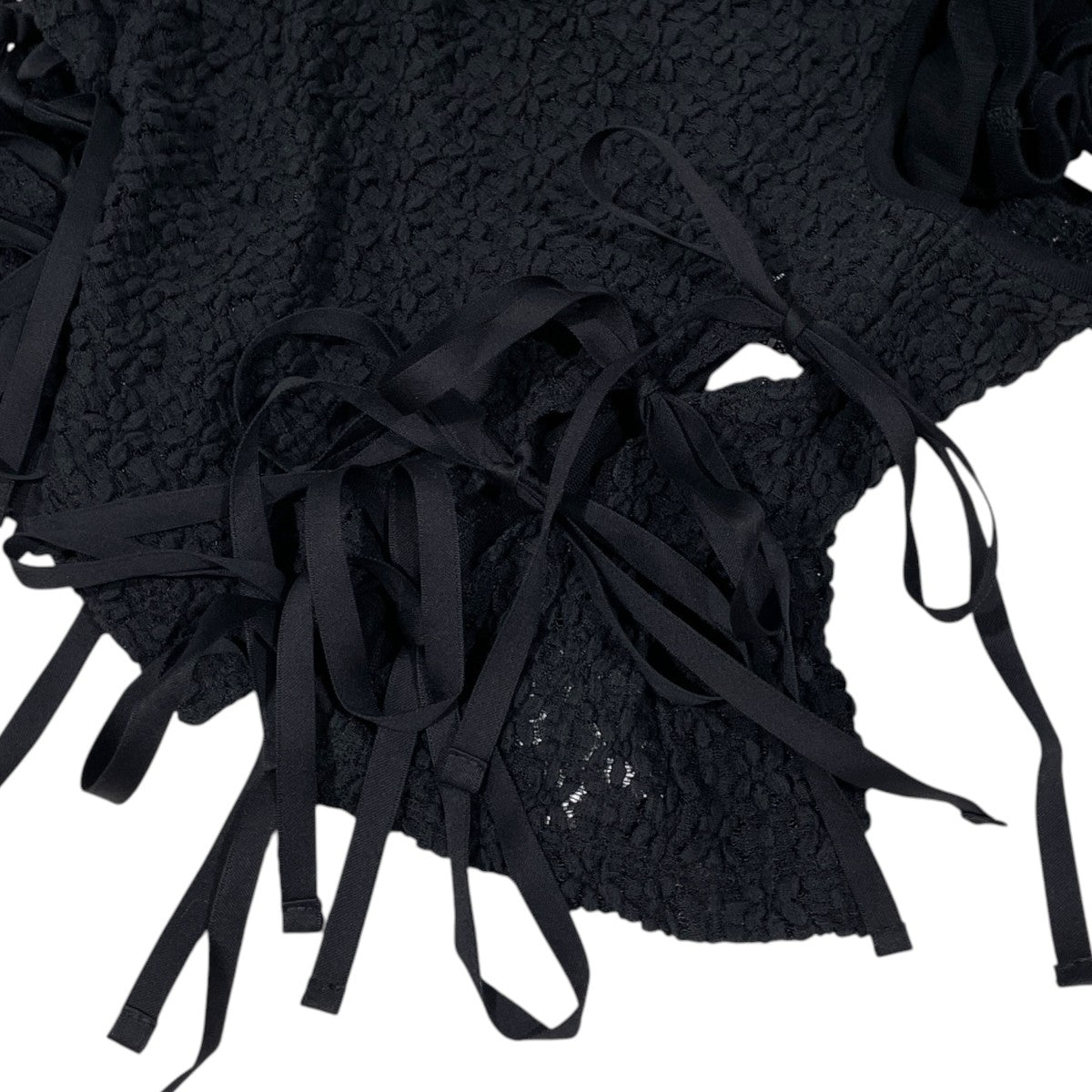 26SS ナイロン コットン フラワーレース リボン レイヤード タンクトップ NYLON COTTON FLOWER LACE RIBBON LAYERED TANK TOP 26SCT-#460L