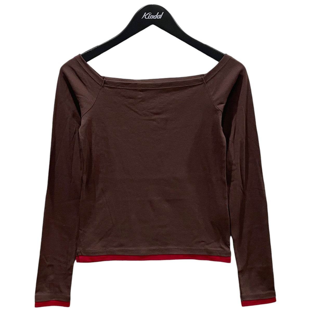 26SS 長袖カットソー COTTON OFF SHOULDER LAYERED PULLOVER コットン オフショルダー レイヤード プルオーバー 26SCT-#330L
