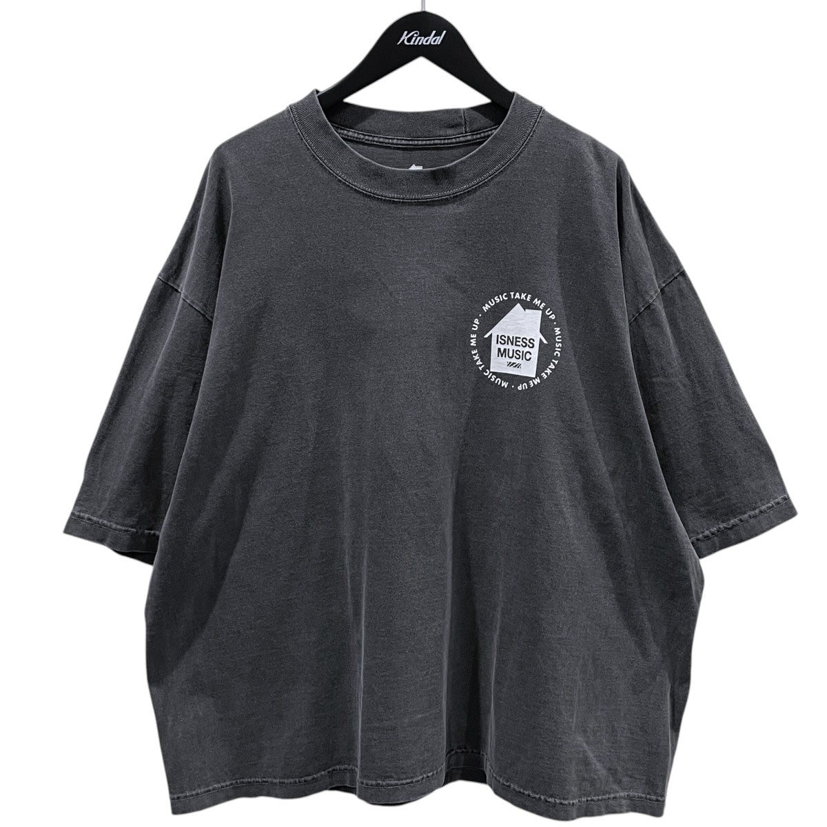 25SS ウォッシュ加工Tシャツ HOUSE MUSIC WILL NEVER DIE T-SHIRT ハウス ミュージック ウィル ネバー ダイ ティーシャツ