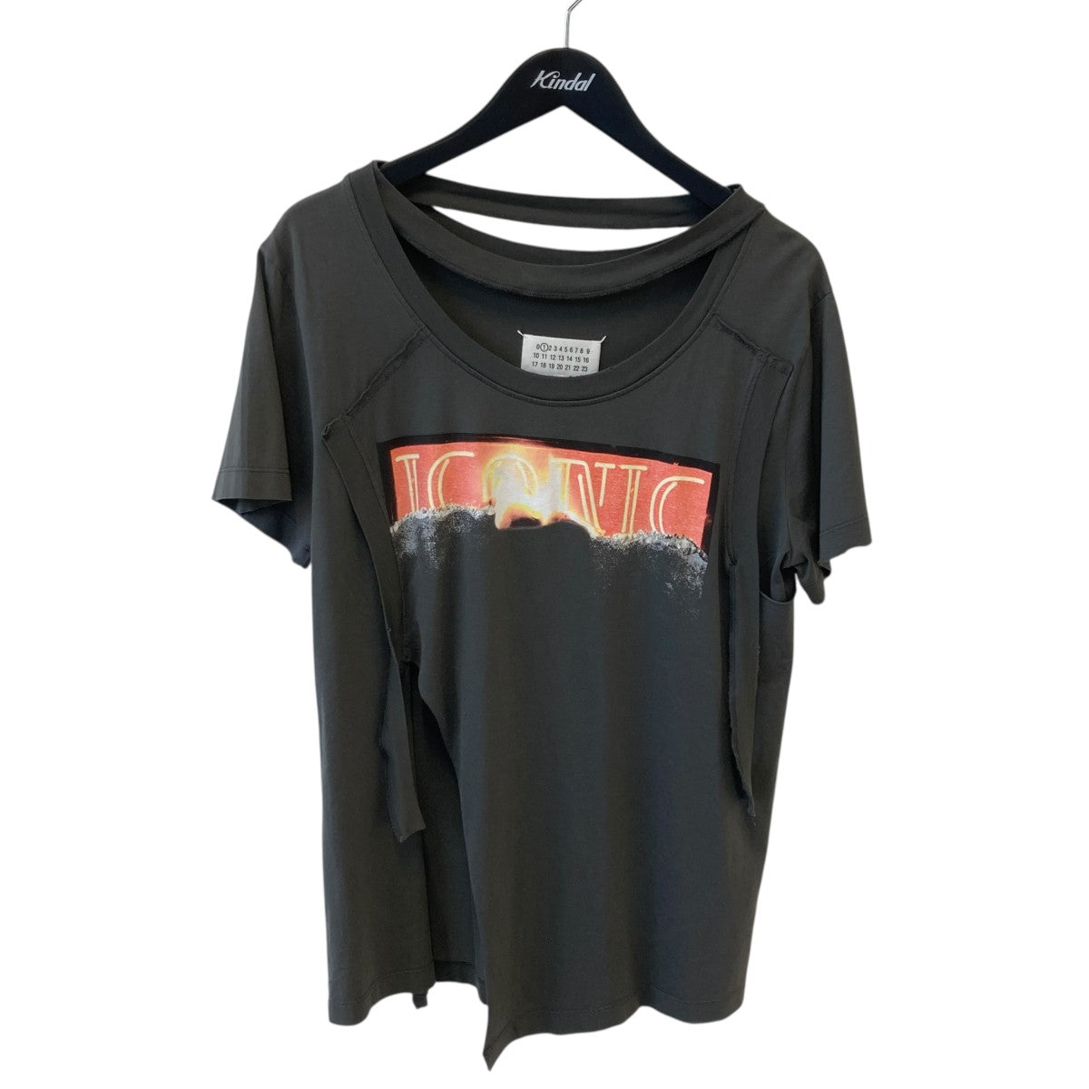 16SS再構築カッティング半袖TシャツS51GC0358