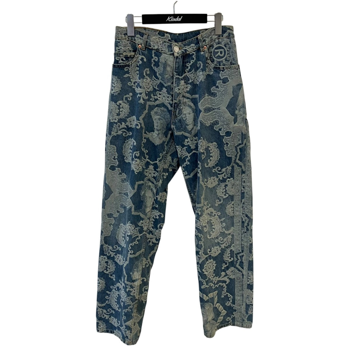 JACQUARD VINTAGE WASHデニムパンツ