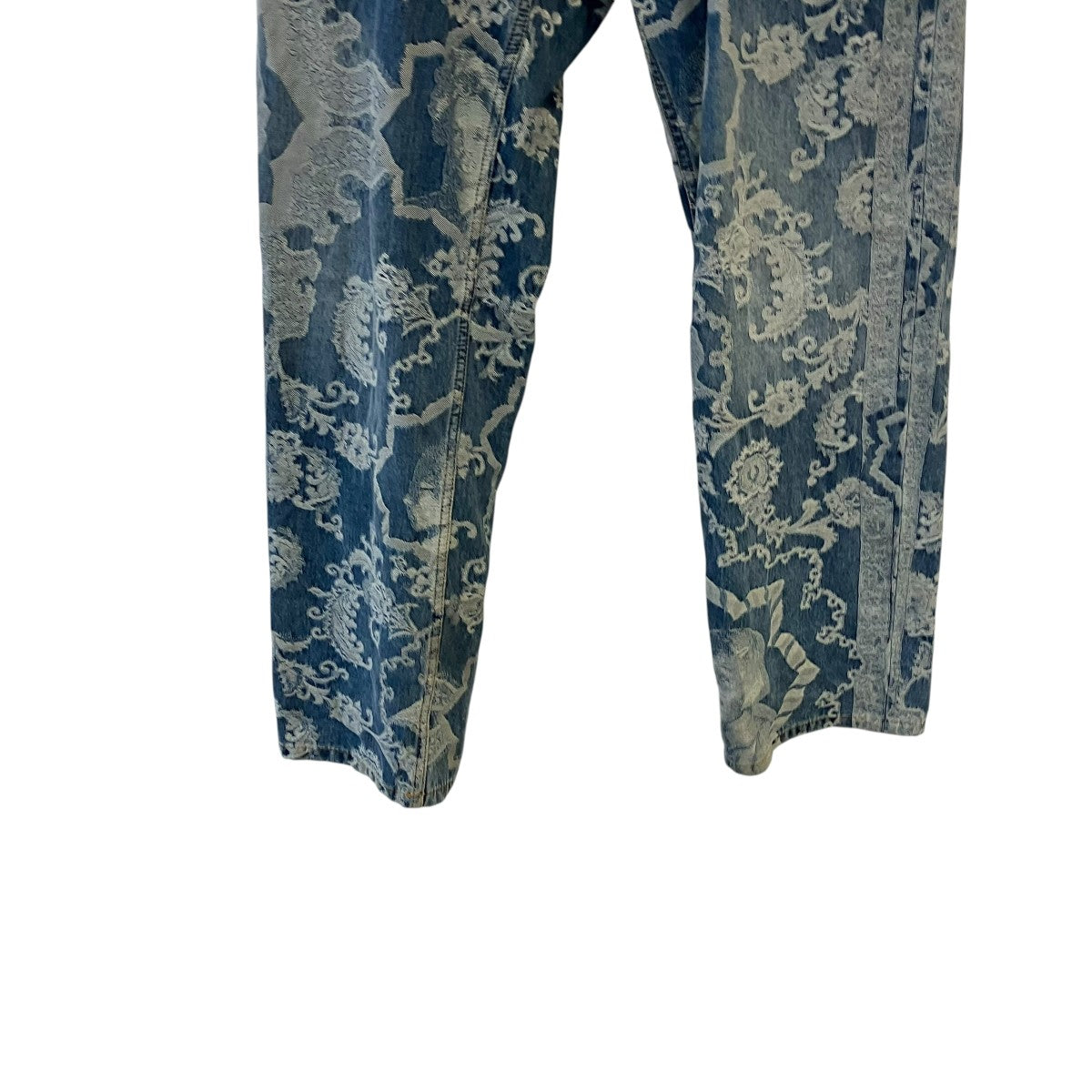 JACQUARD VINTAGE WASHデニムパンツ