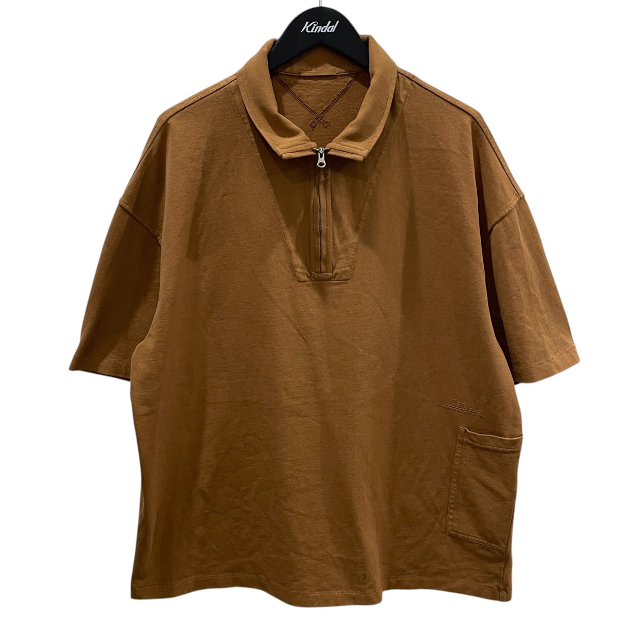26SS ハーフジップ半袖カットソー LIGHT MARMO DYED COTTON POLO ライト マルモ ダイド コットン ポロ 26CTCUT02007