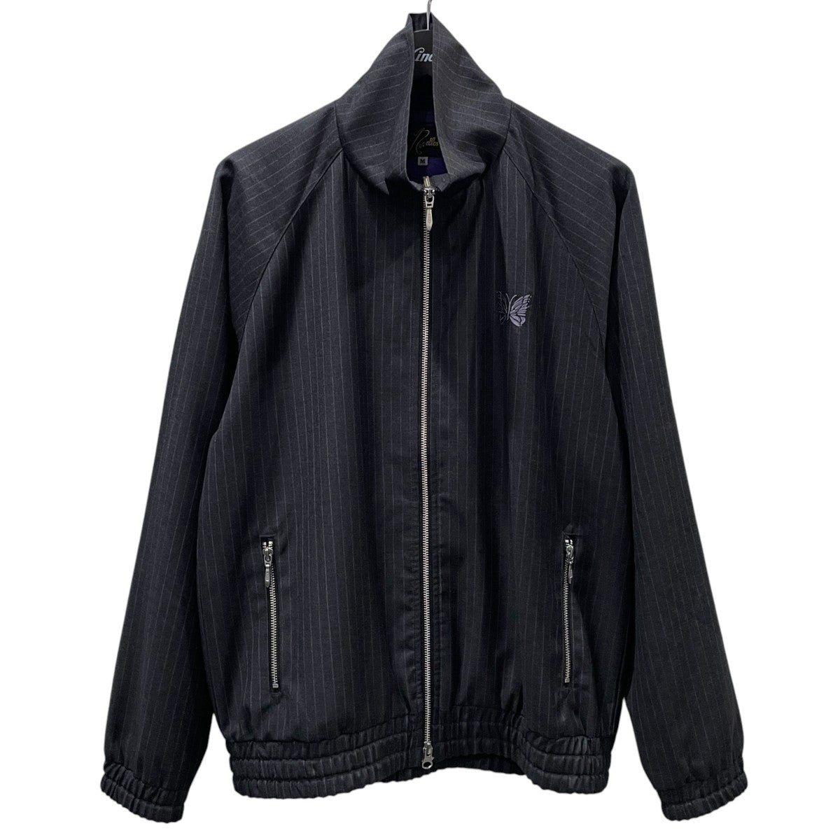 24AW ストライプ柄ジップアップジャケット Track Jacket - St． Wool Viyella トラックジャケット - ストライプ ウール ビエラ PU1503
