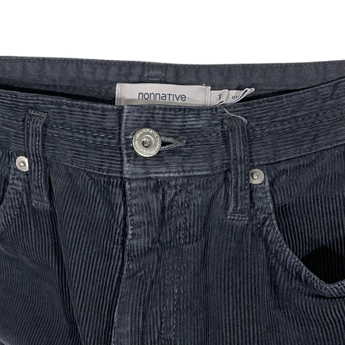 22AW 製品染めウォッシュ加工コーデュロイパンツ DWELLER 5P JEANS 01 COTTON CORD OVERDYED NN-P4210