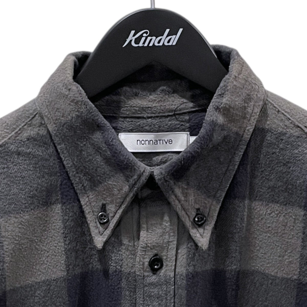23AW ブロックチェック柄ボタンダウンフランネルシャツ DWELLER B．D． SHIRT COTTON FLANNEL BLOCK CHECK NN-S4305