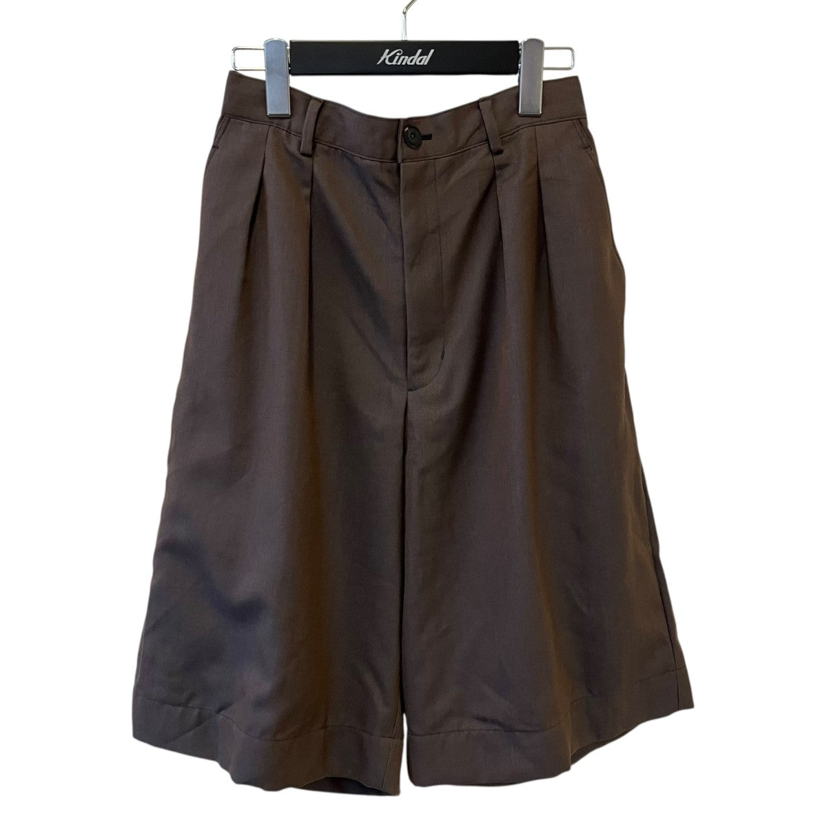 MAISON SPECIAL 4 Colors Chambray Washable Wool Prime-Wide Shortsハーフパンツ11251461509 古着・中古-1枚目のアイテム画像