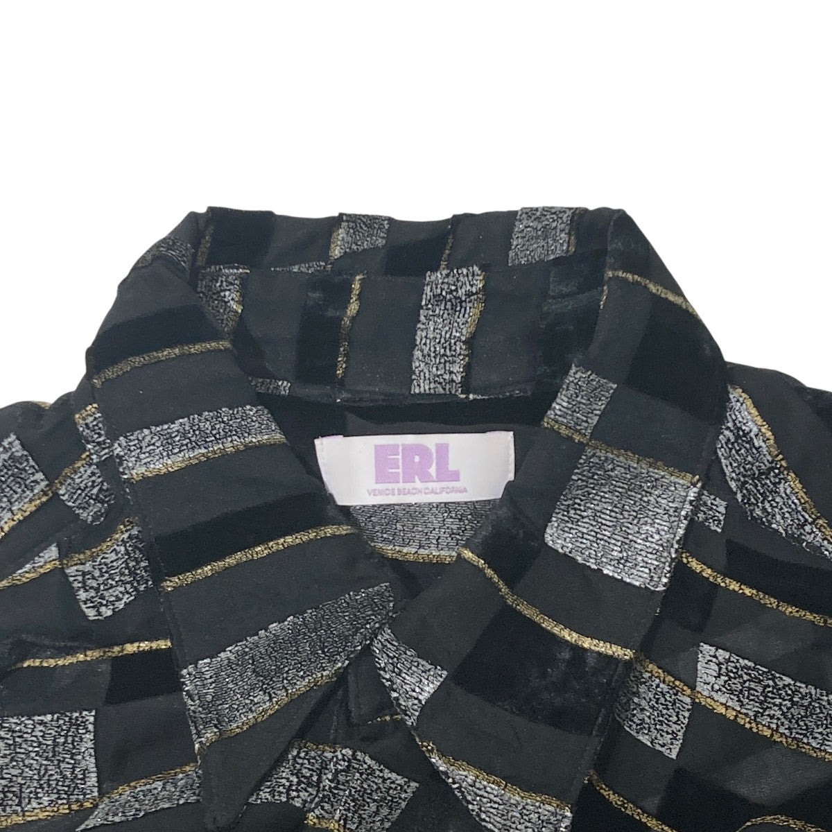 Woven Blanket Coat長袖シャツerl04-b007
