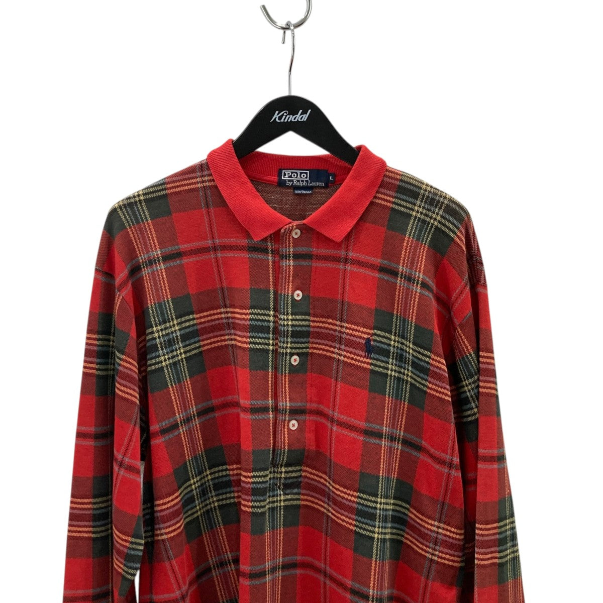 POLO RALPH LAUREN チェックポロシャツ 古着・中古-2枚目のアイテム画像