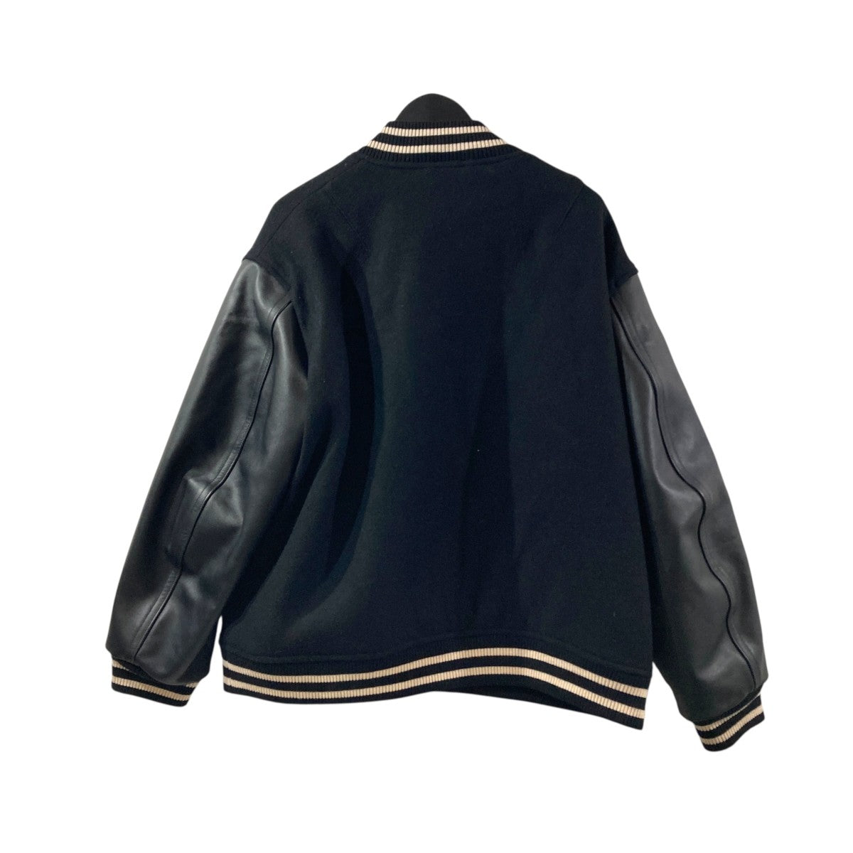 WOOL MOHAIR COWHIDE LEATHER JACKETスタジャンALV-00147