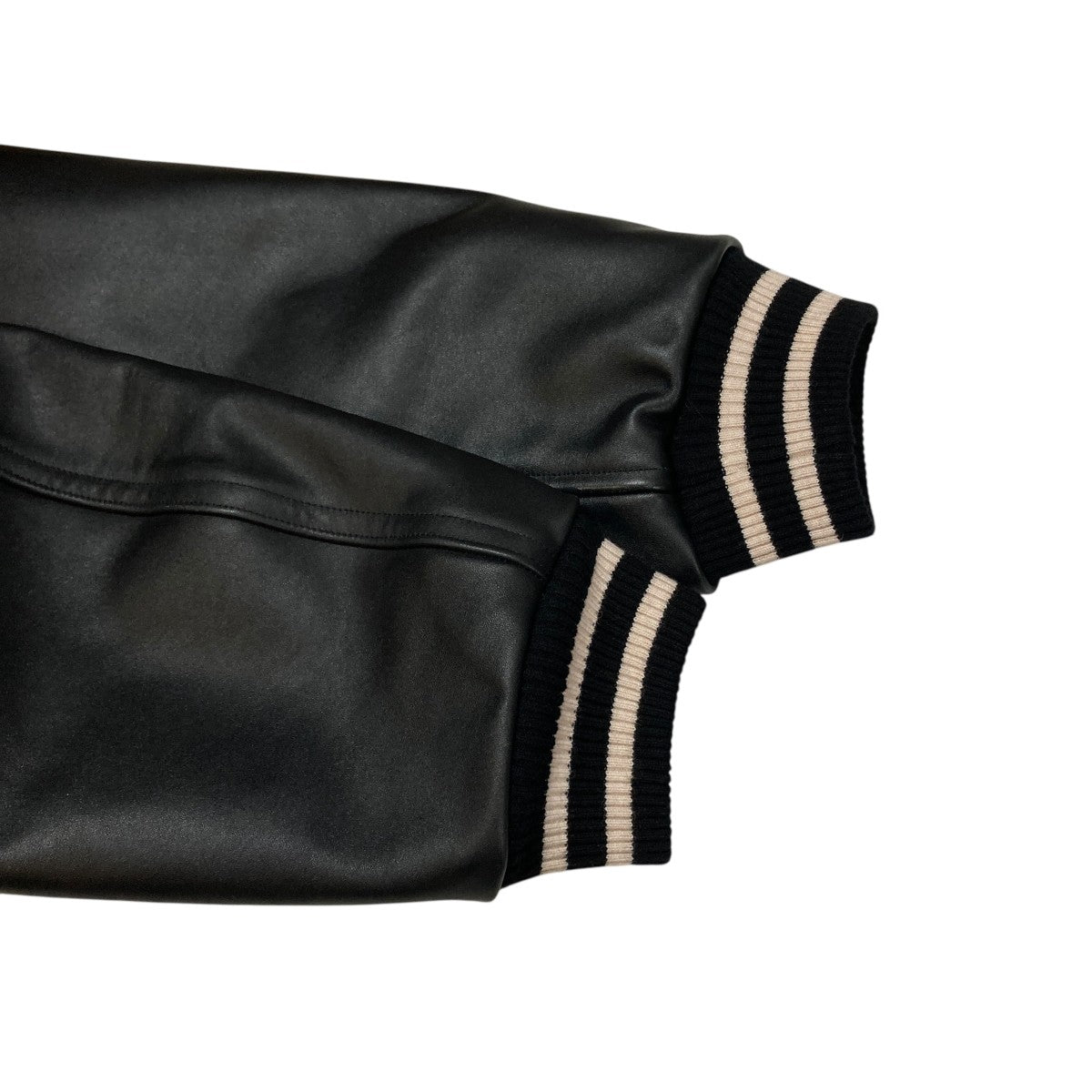 WOOL MOHAIR COWHIDE LEATHER JACKETスタジャンALV-00147