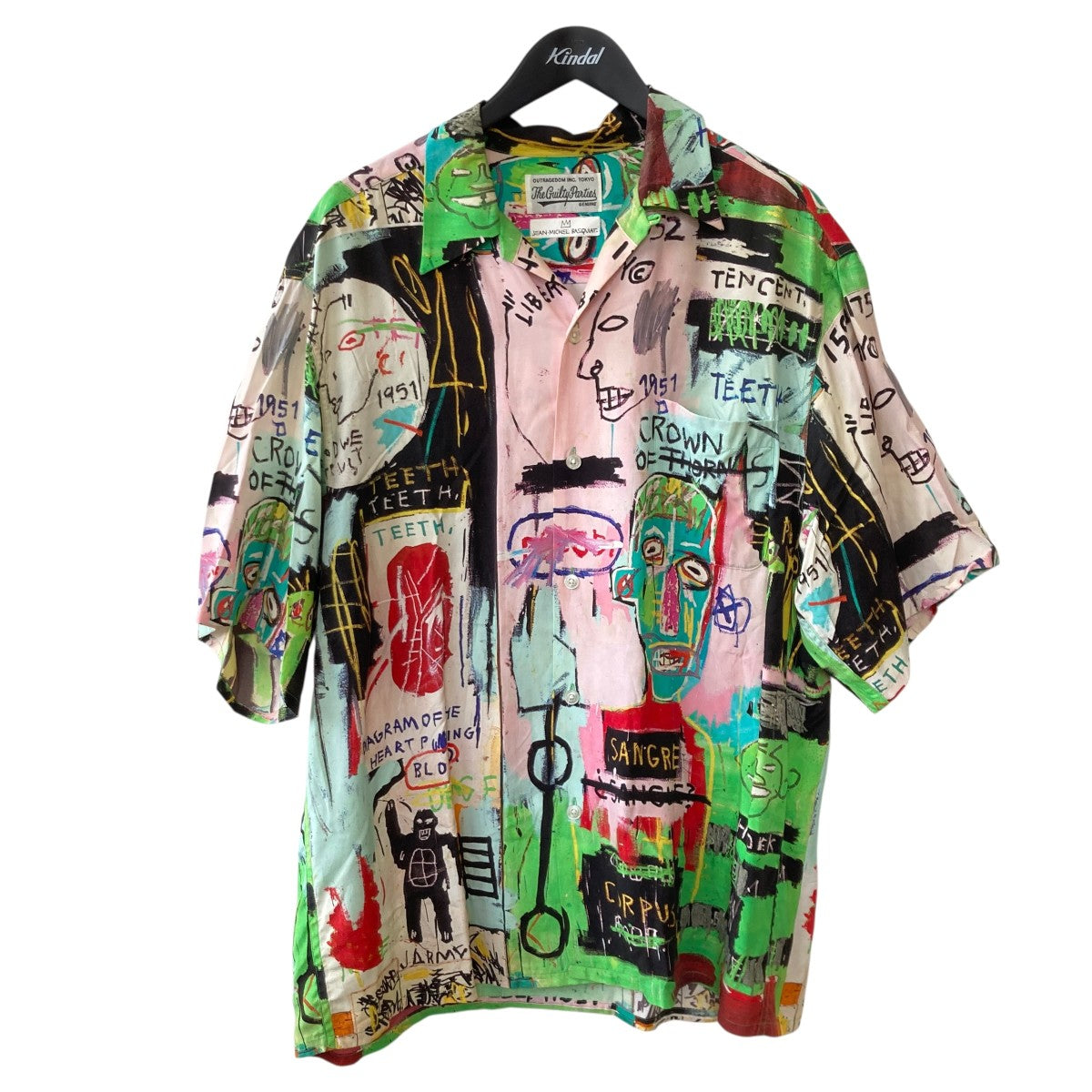 20SSJean Michel Basquiat総柄半袖シャツ