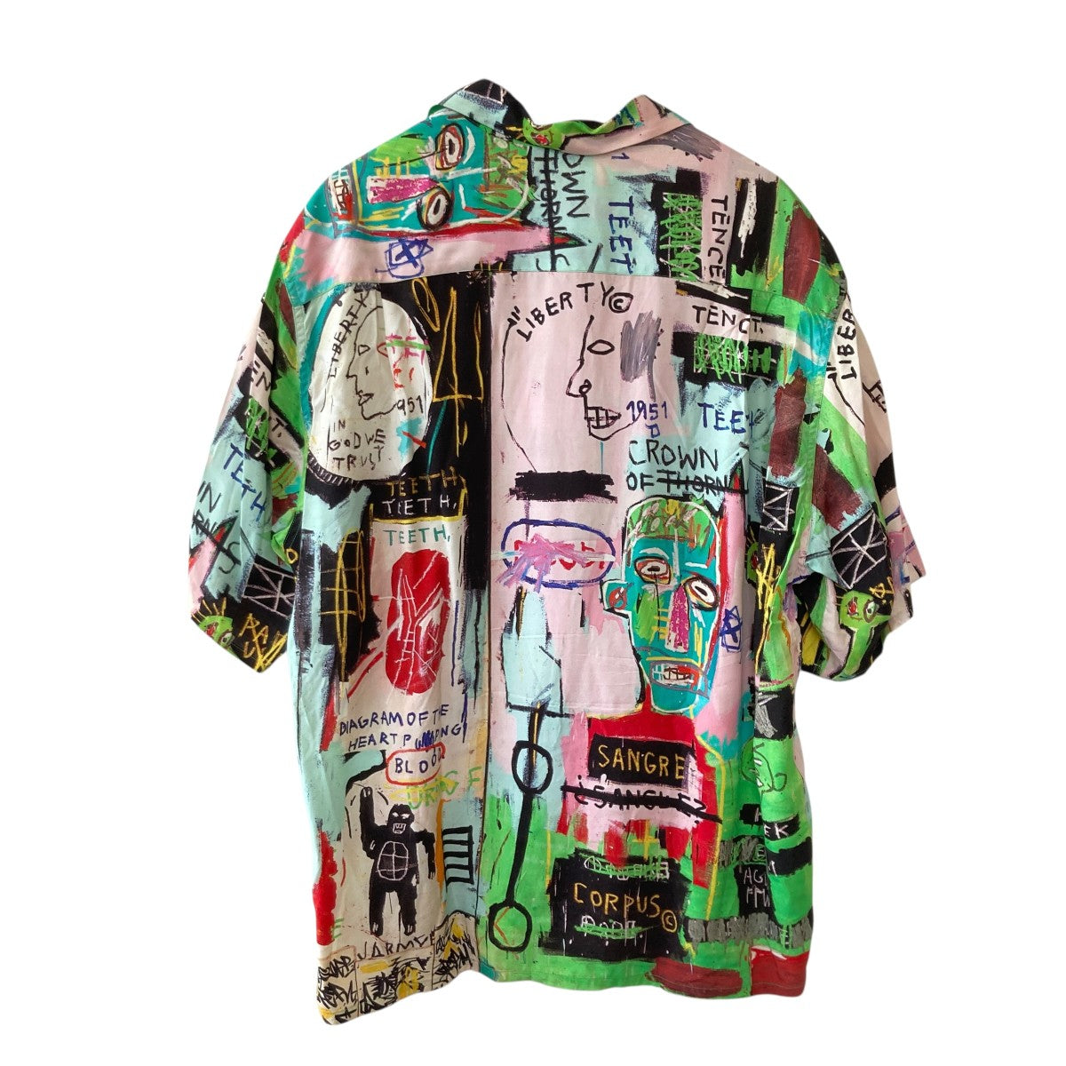 20SSJean Michel Basquiat総柄半袖シャツ