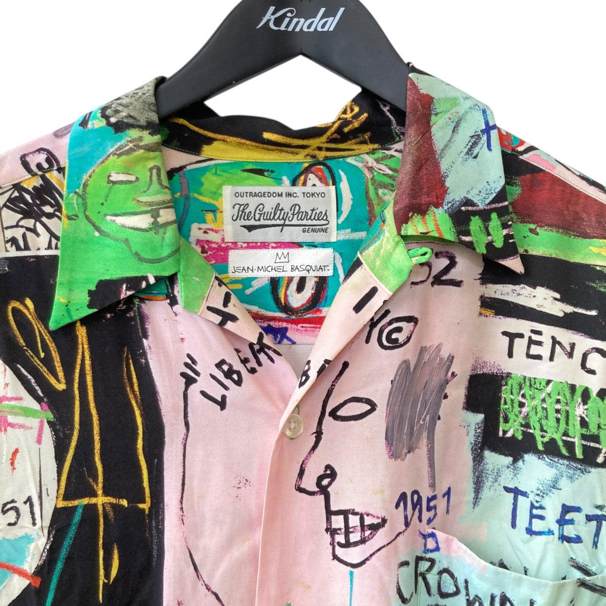 20SSJean Michel Basquiat総柄半袖シャツ