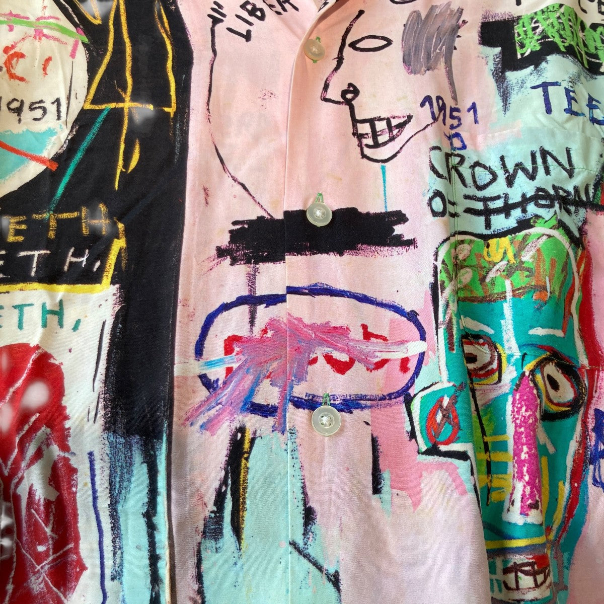 20SSJean Michel Basquiat総柄半袖シャツ