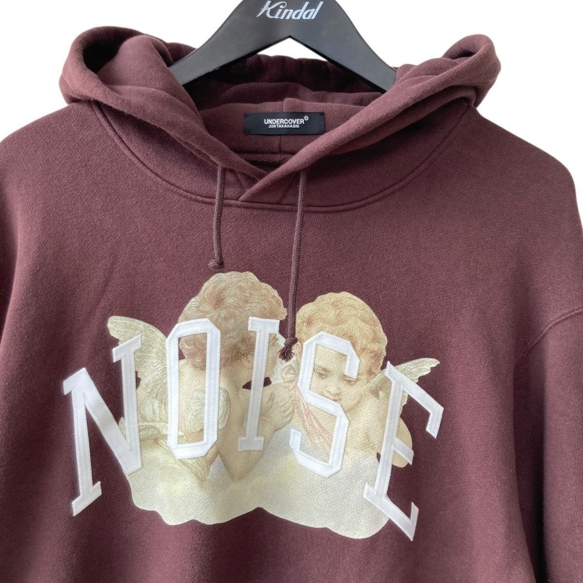 HOODIE ANGEL NOISE  satinpatchプルオーバーパーカーuc2c4892-3