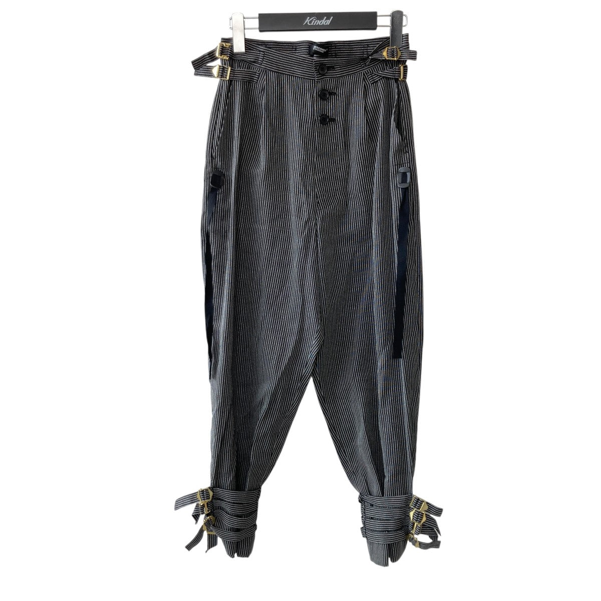 25SSCinch Strap Trousersストライプパンツuc1e1501-1