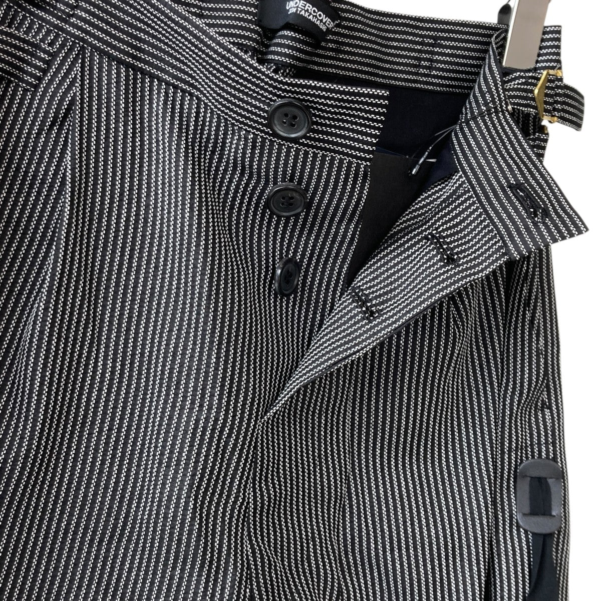 25SSCinch Strap Trousersストライプパンツuc1e1501-1