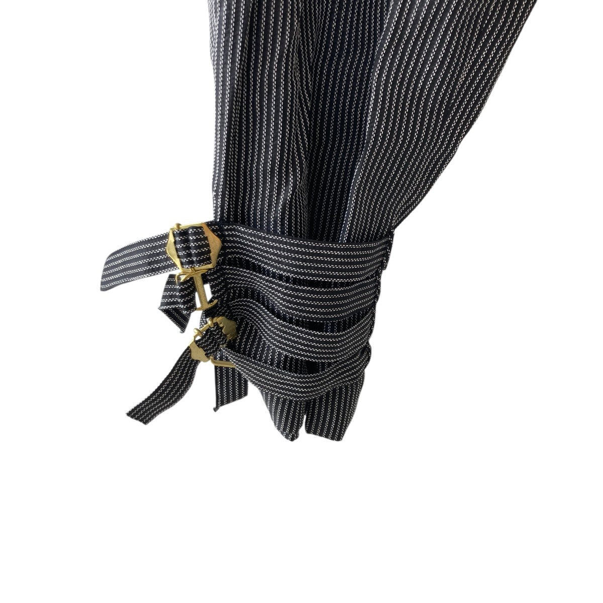 25SSCinch Strap Trousersストライプパンツuc1e1501-1