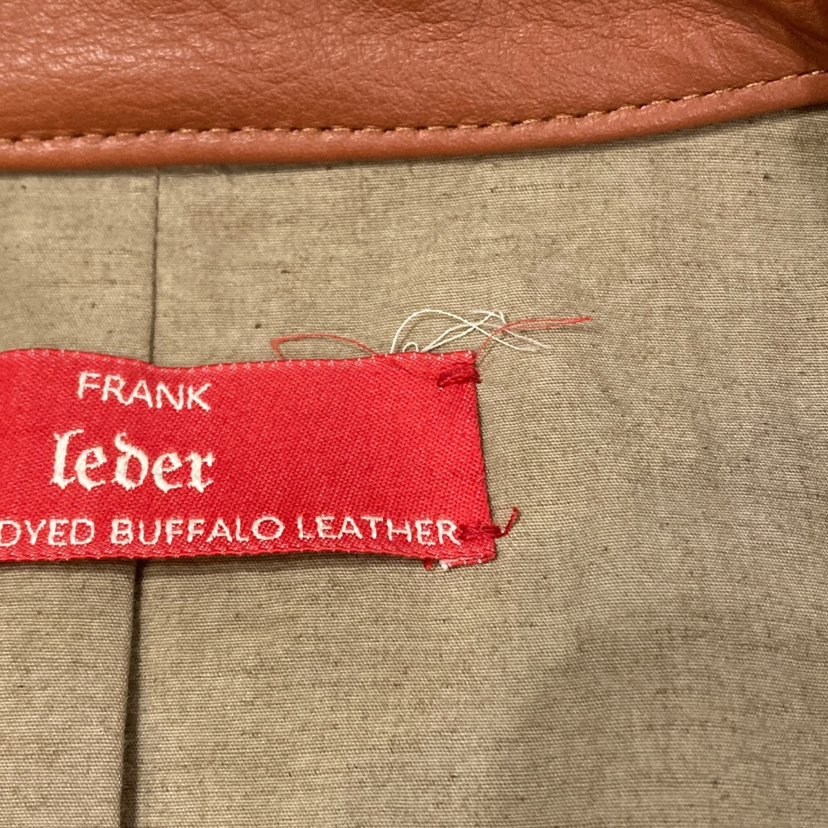 ORGANIC DYED BUFFALO BOMBER JACKETレザージャケット0522005