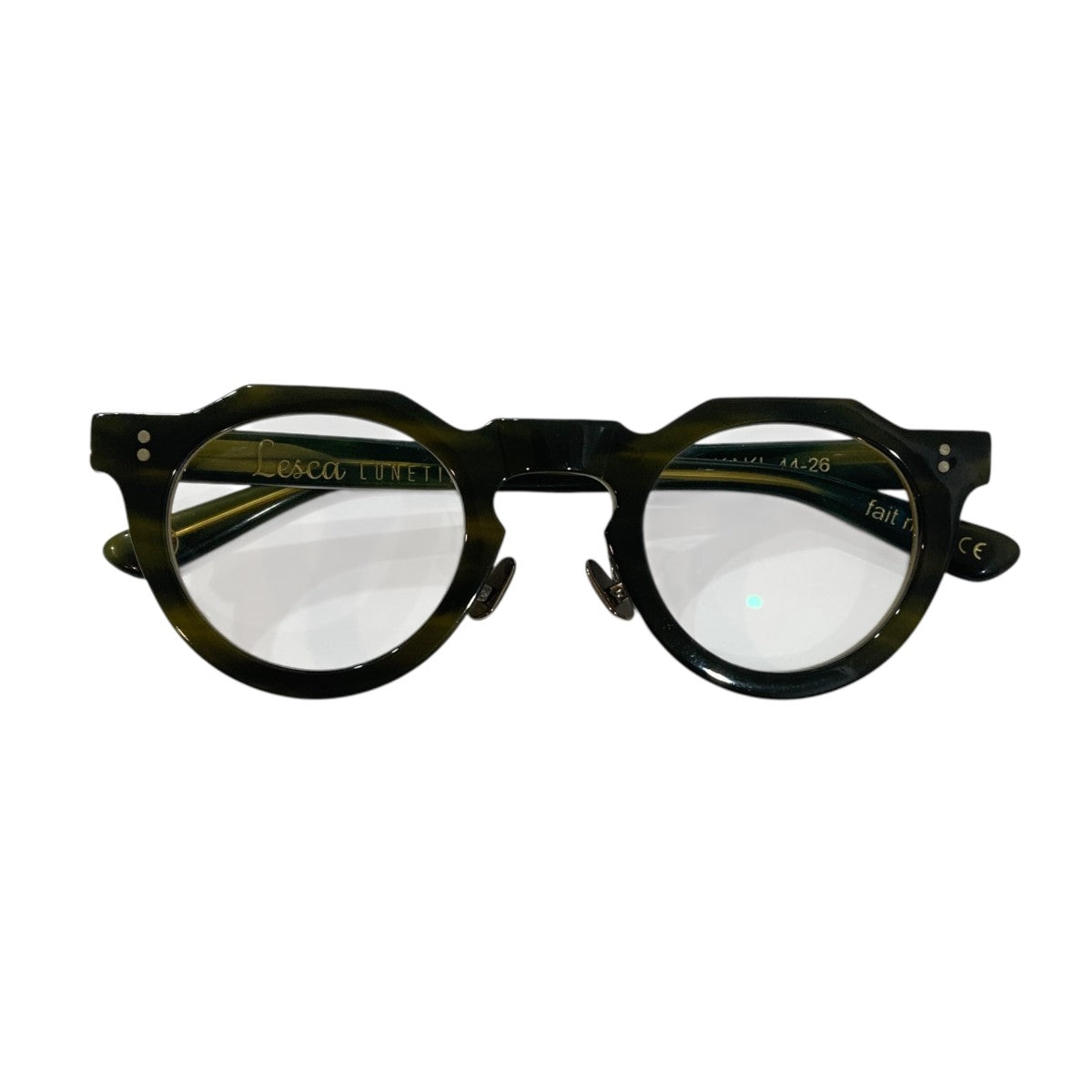 極美品【Lesca LUNETIER】Pica CH424 44□26 極美品【Lesca LUNETIER】Pica CH424 44□26 レスカ Lesca PICA COL
