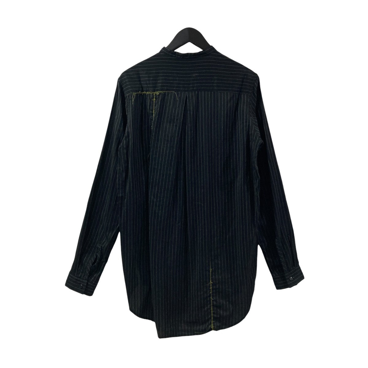 HAND PROCESSED GARMENTストライプ長袖シャツ004E