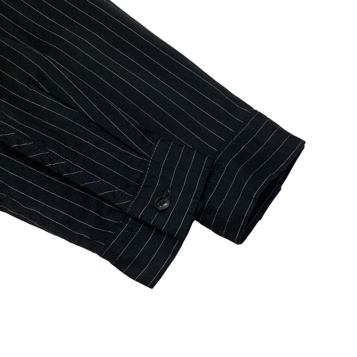 HAND PROCESSED GARMENTストライプ長袖シャツ004E